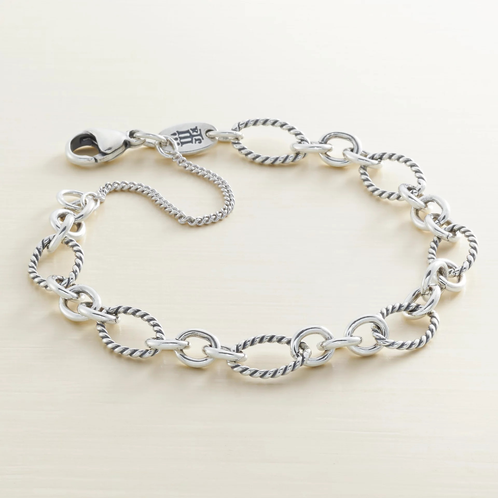 Oval Twist Charm Bracelet - Image 2