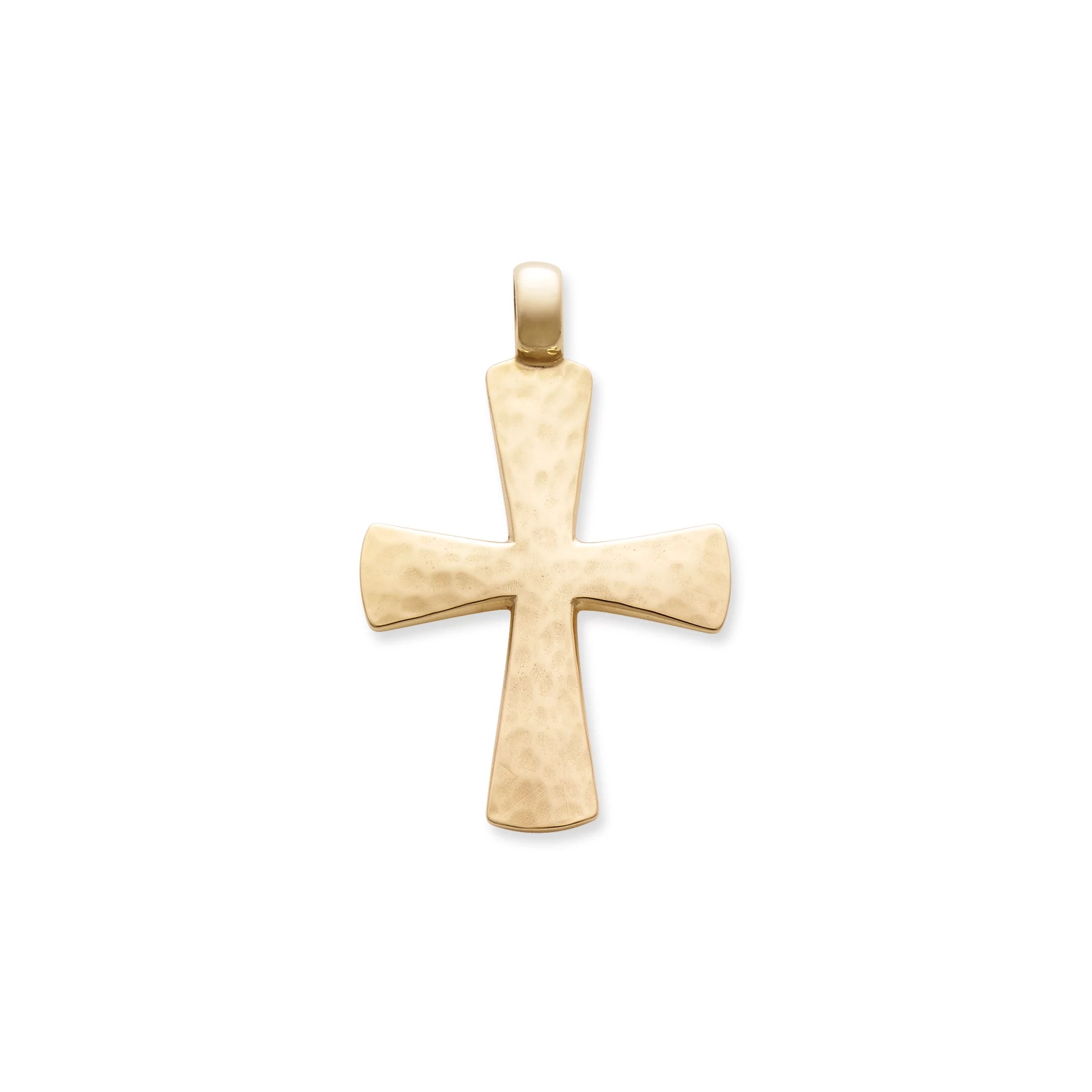 Hammered Cross Pendant
