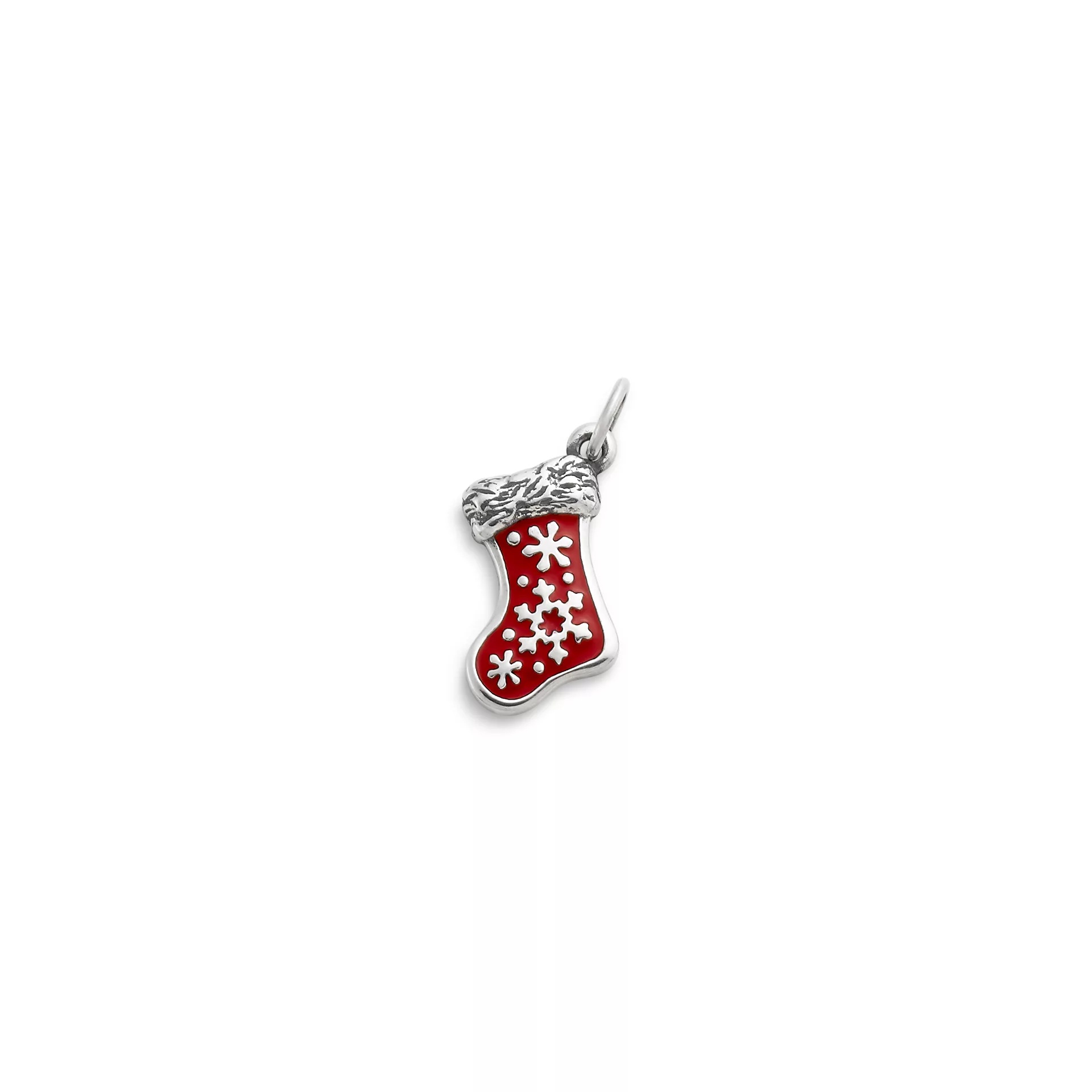 Enamel Christmas Stocking Charm