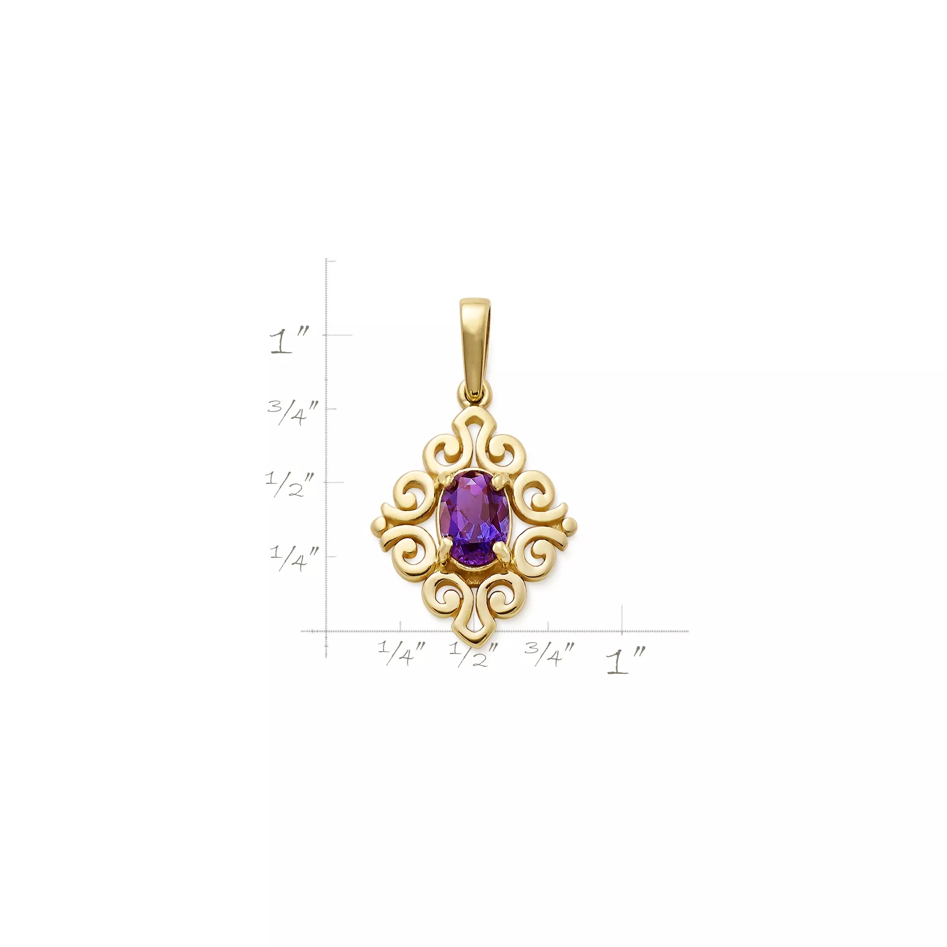 Spanish Lace Birthstone Pendant - Image 3