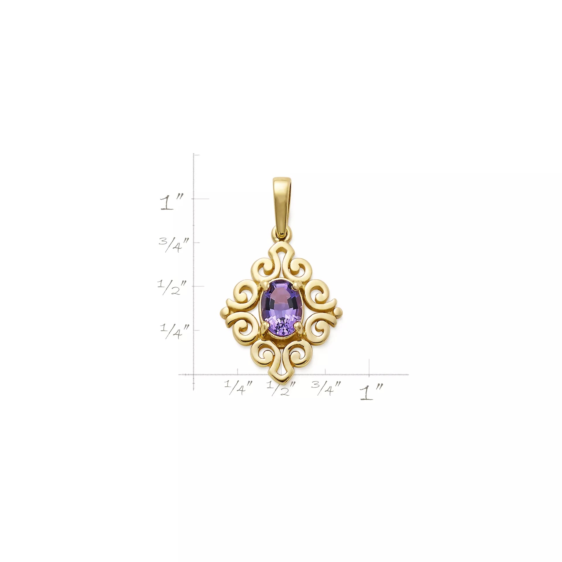 Spanish Lace Birthstone Pendant - Image 3