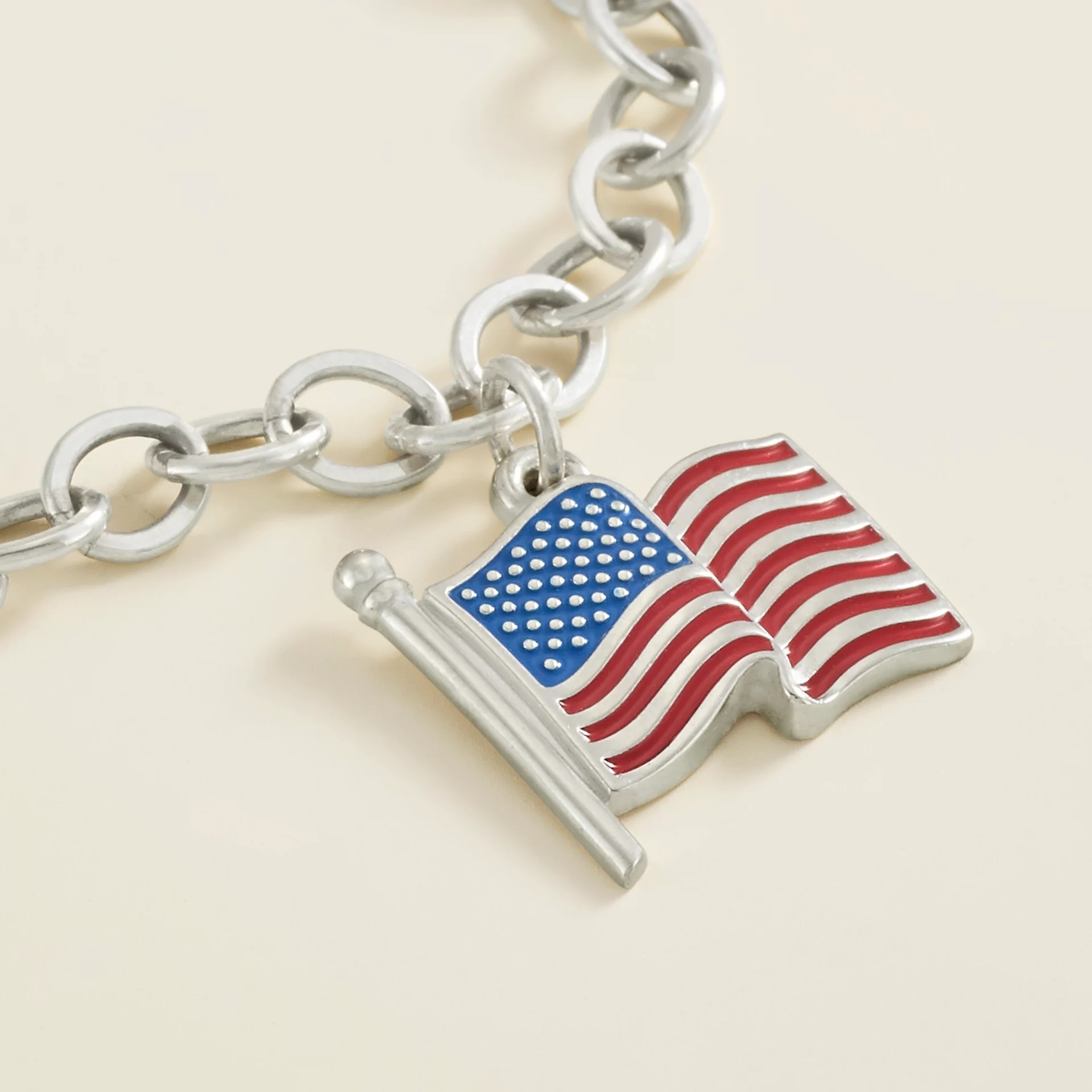 Enamel American Flag Charm - Image 2