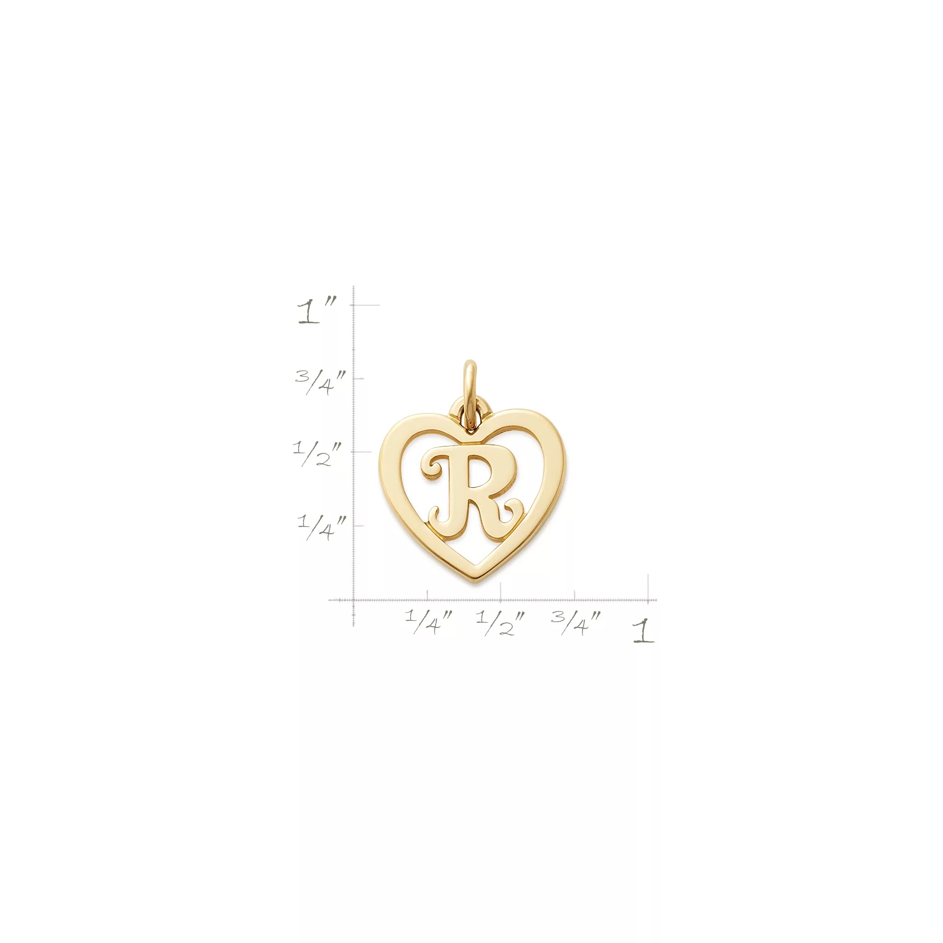 Heart Script Initial Charm - Image 4