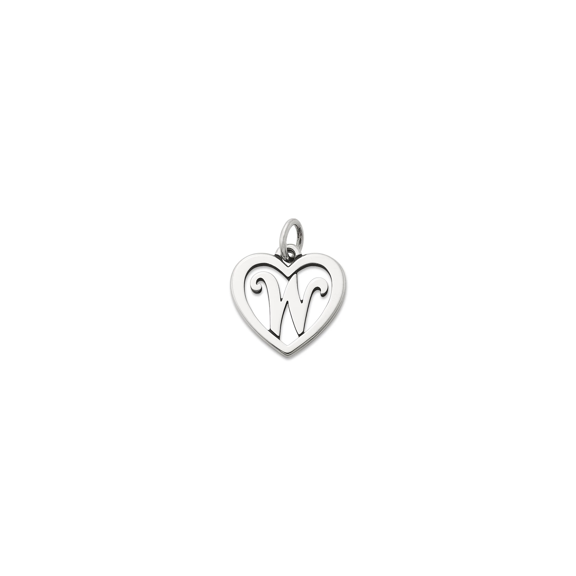 Heart Script Initial Charm