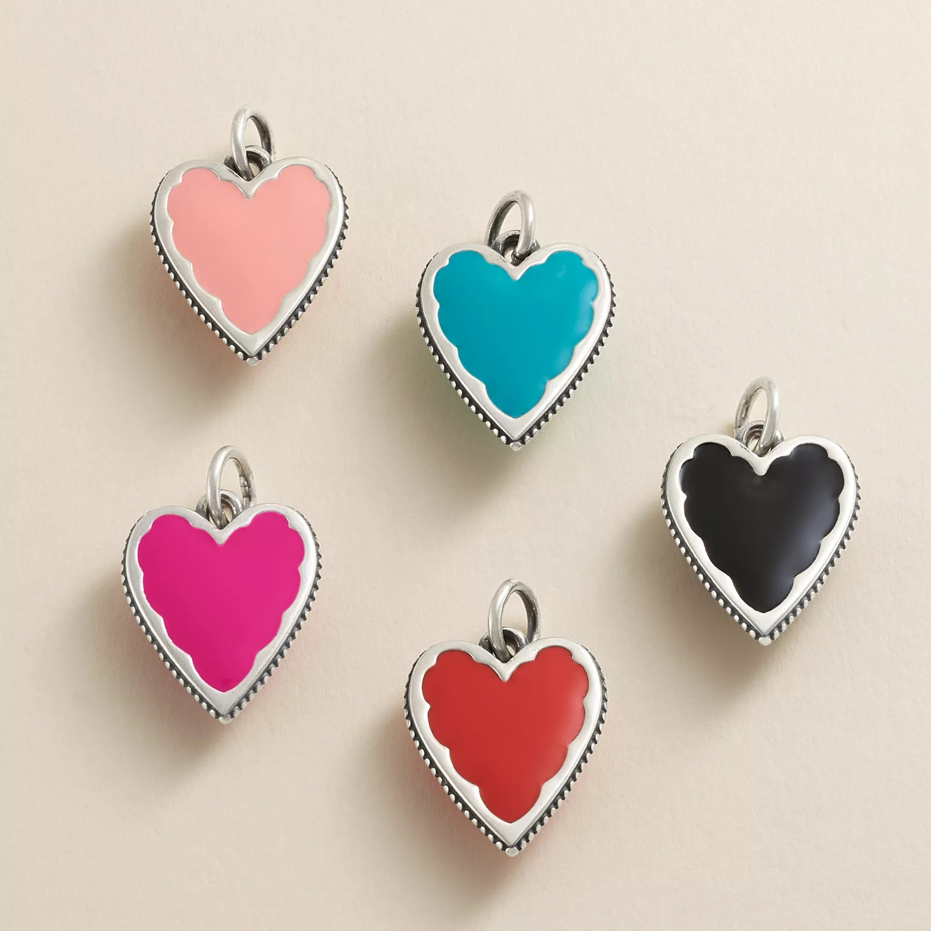 Enamel Heart Charm - Image 3