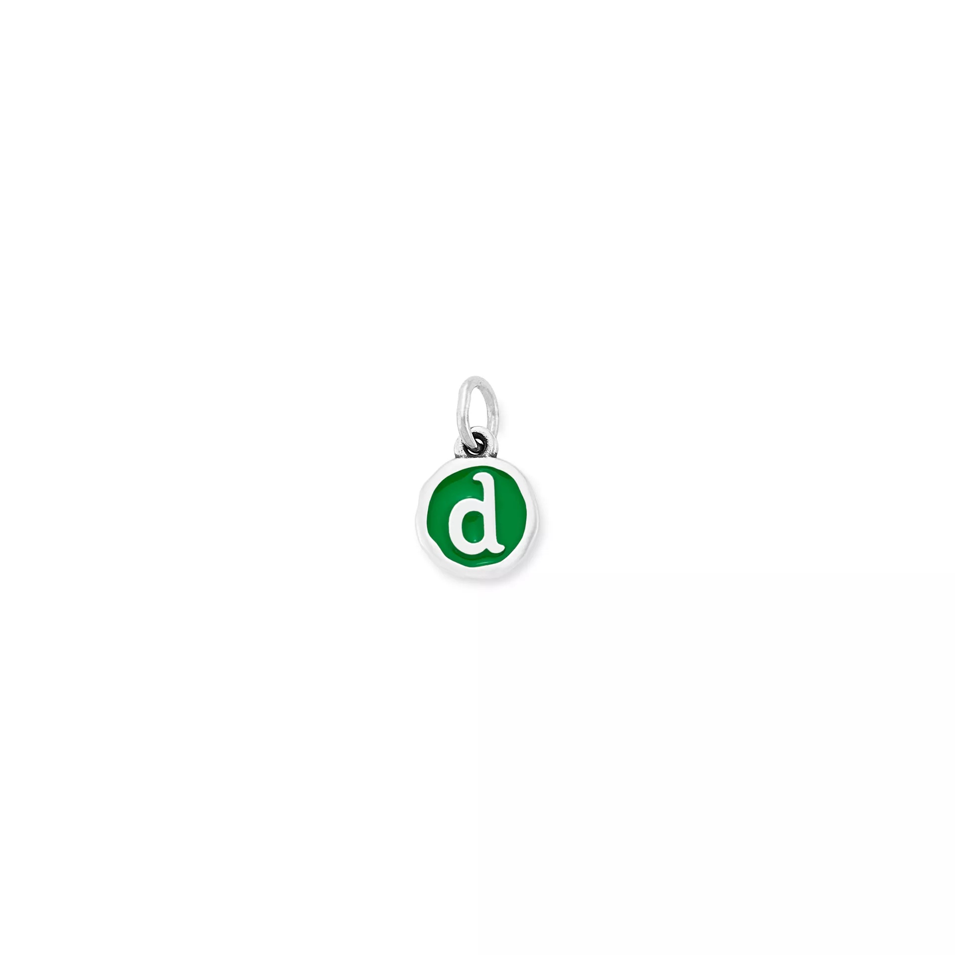 Enamel Initial Disc Charm