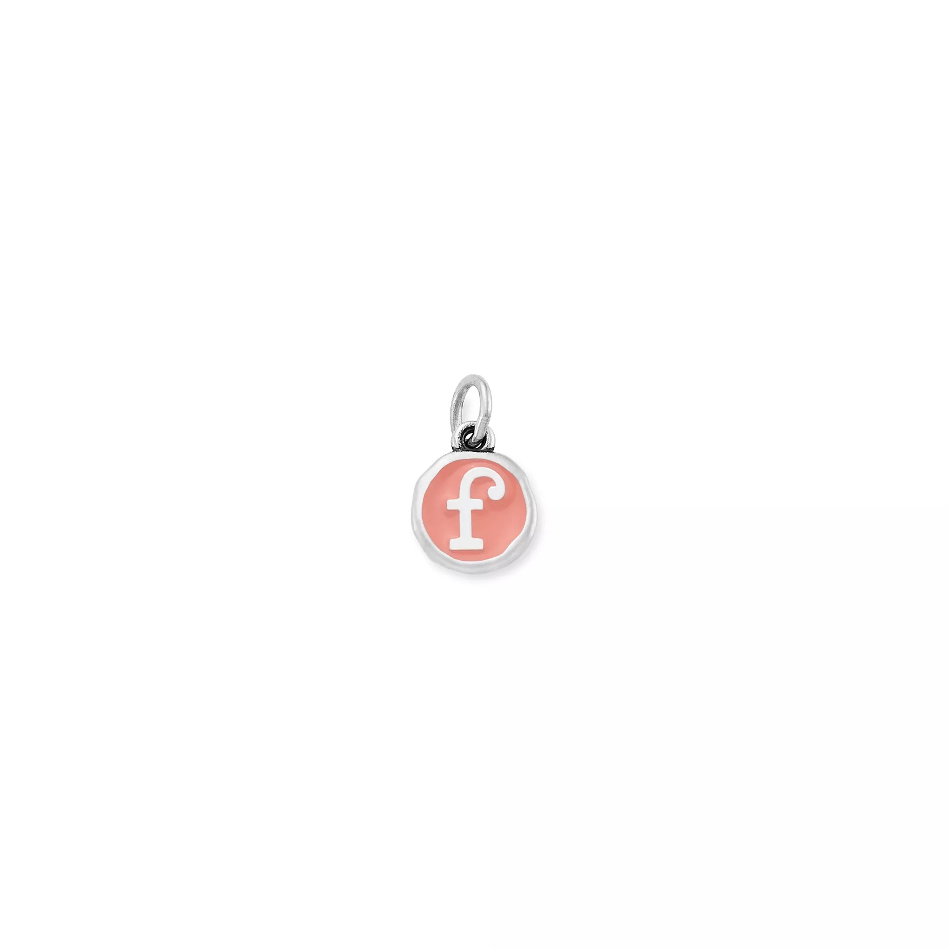 Enamel Initial Disc Charm