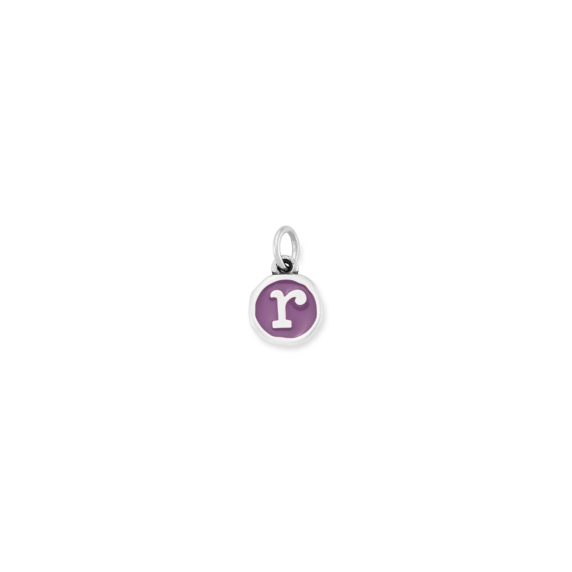 Enamel Initial Disc Charm