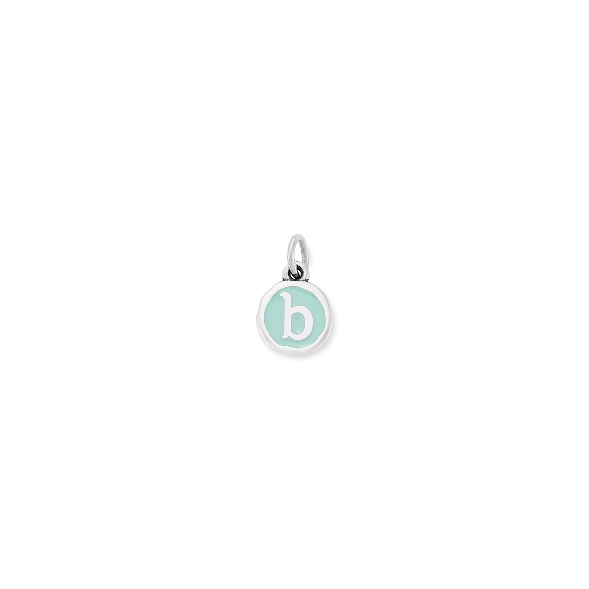 Enamel Initial Disc Charm