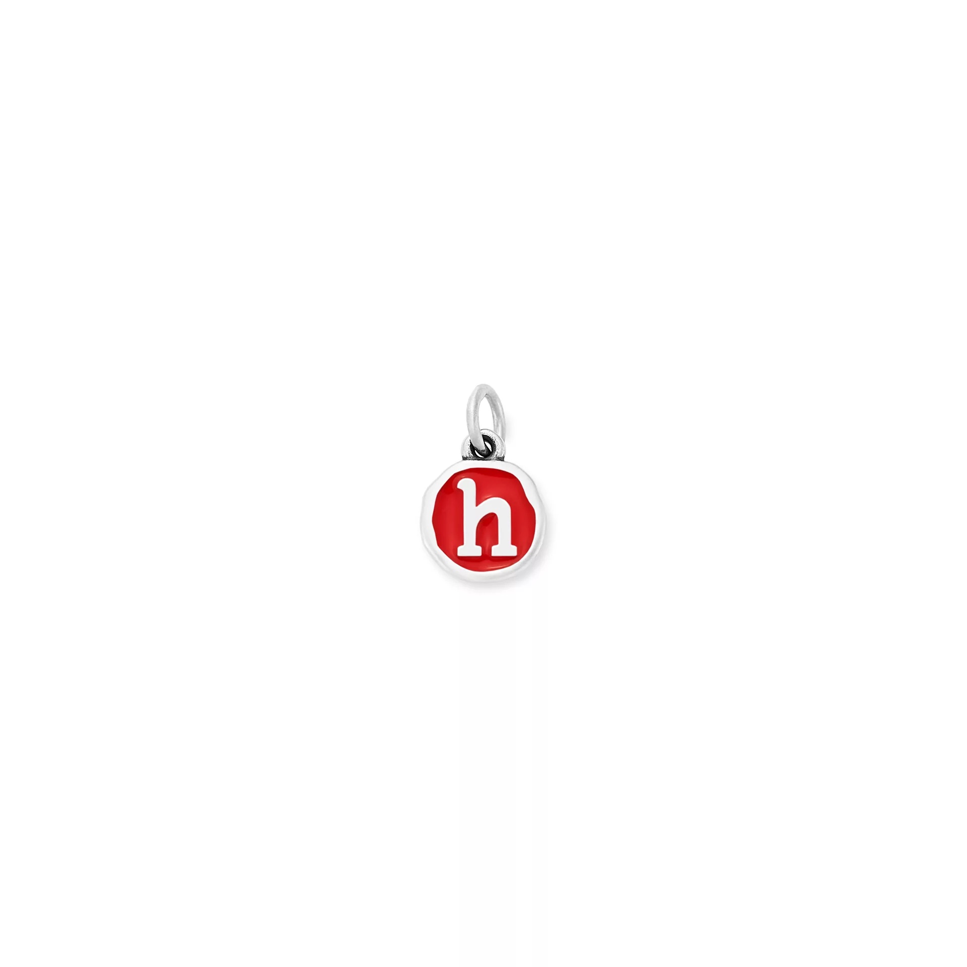 Enamel Initial Disc Charm