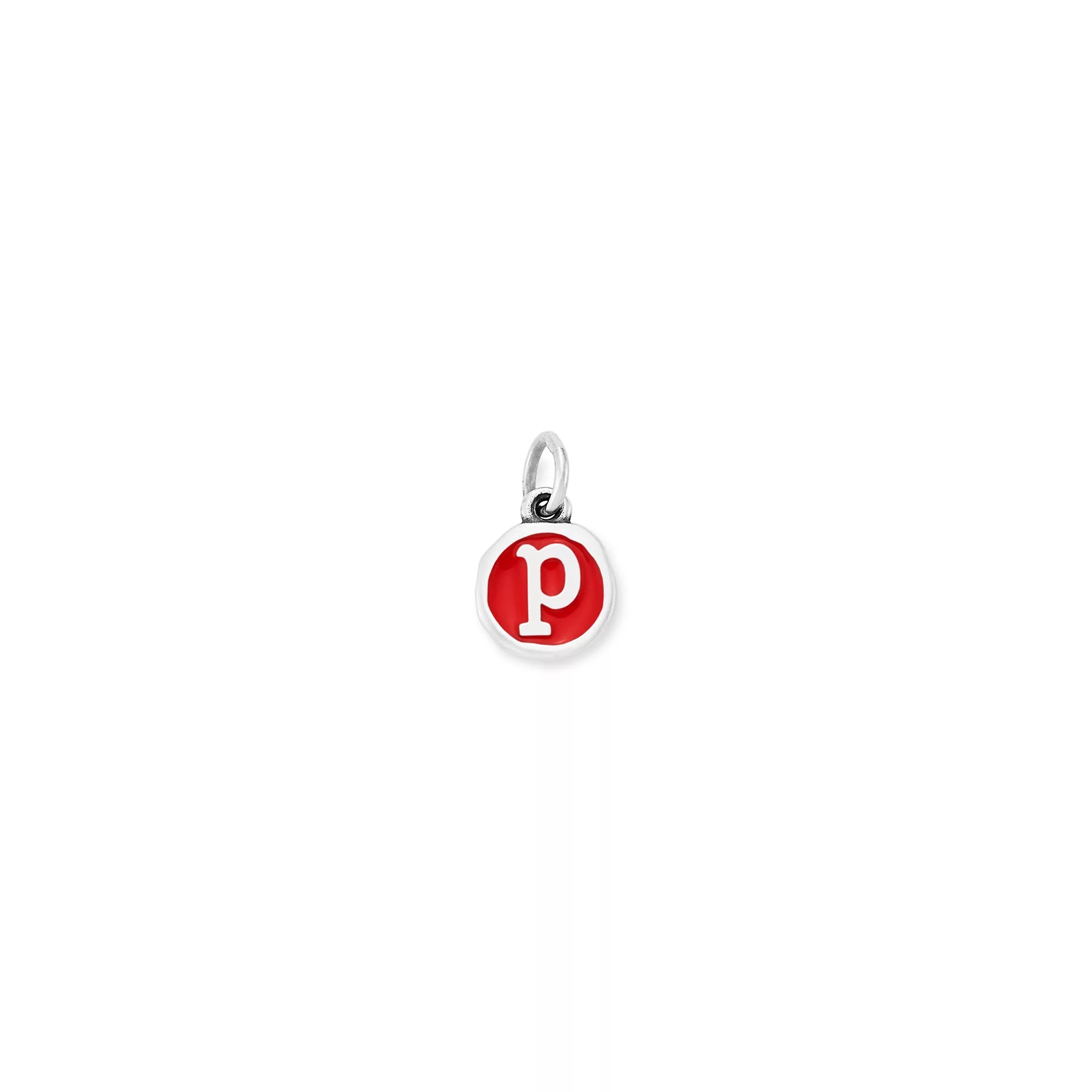 Enamel Initial Disc Charm