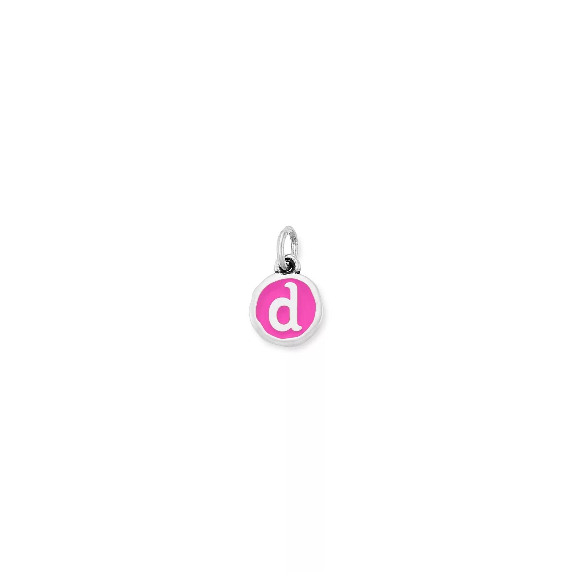 Enamel Initial Disc Charm