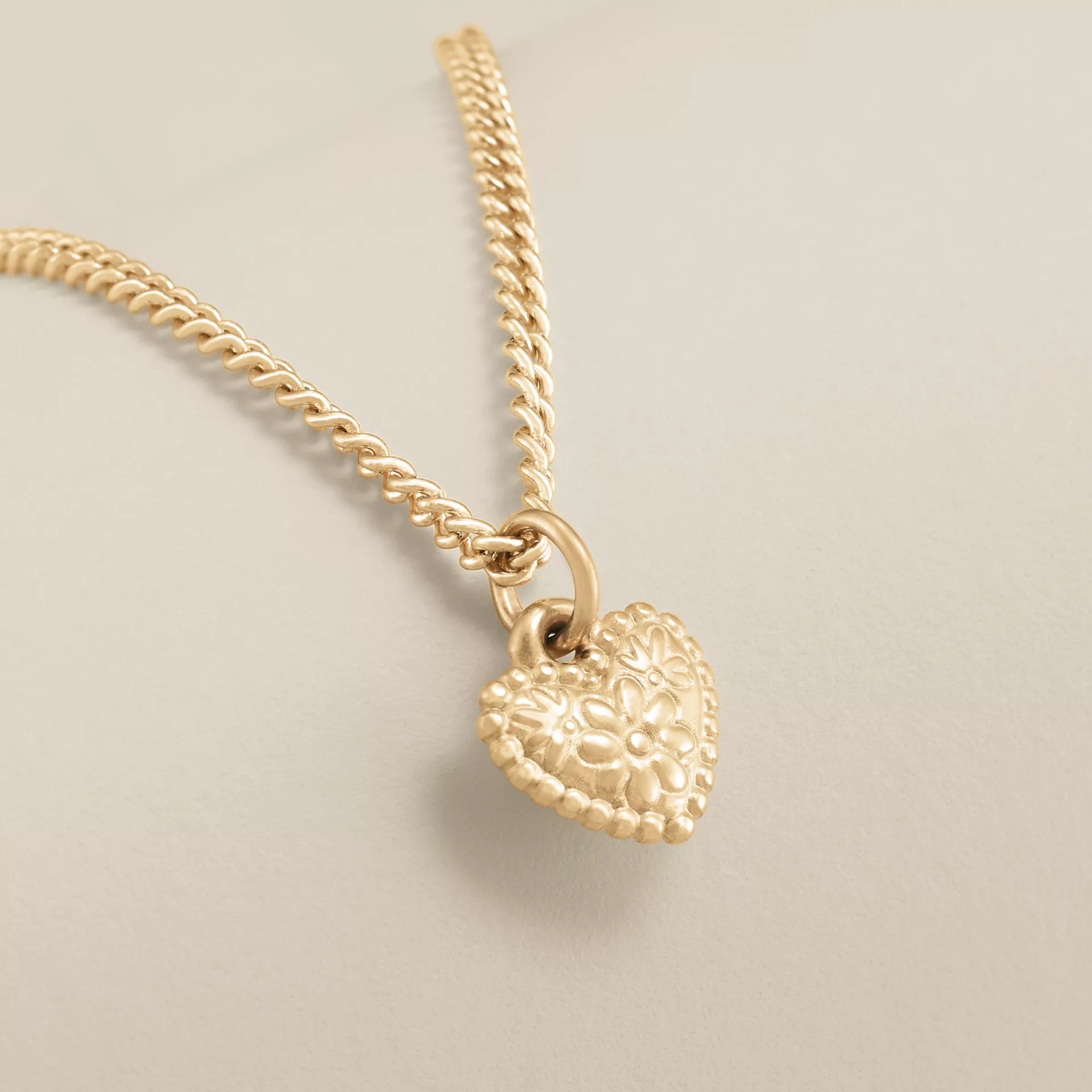 Petite Floral Heart Charm - Image 2