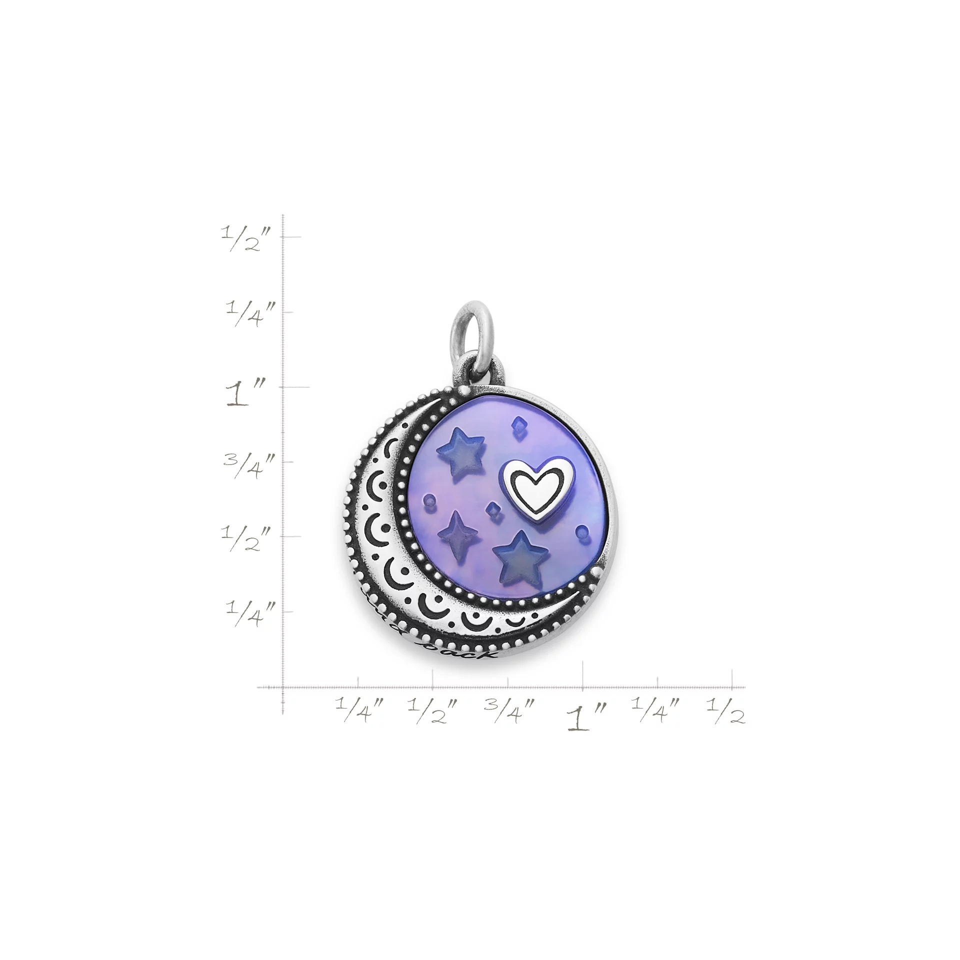 To the Moon and Back Sculpted Layered Gemstone Pendant - Image 6