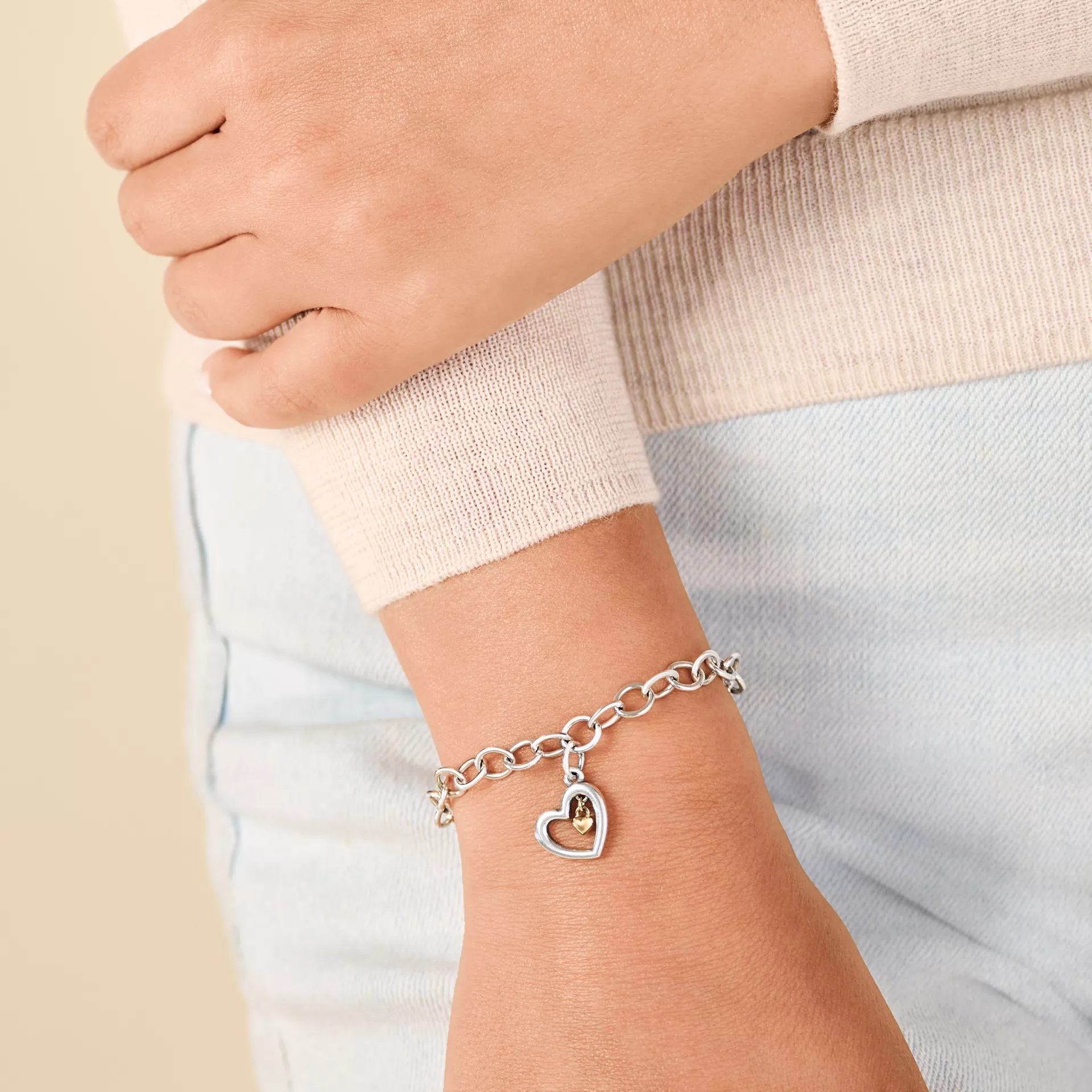 Petite Heart of Gold Charm - Image 4