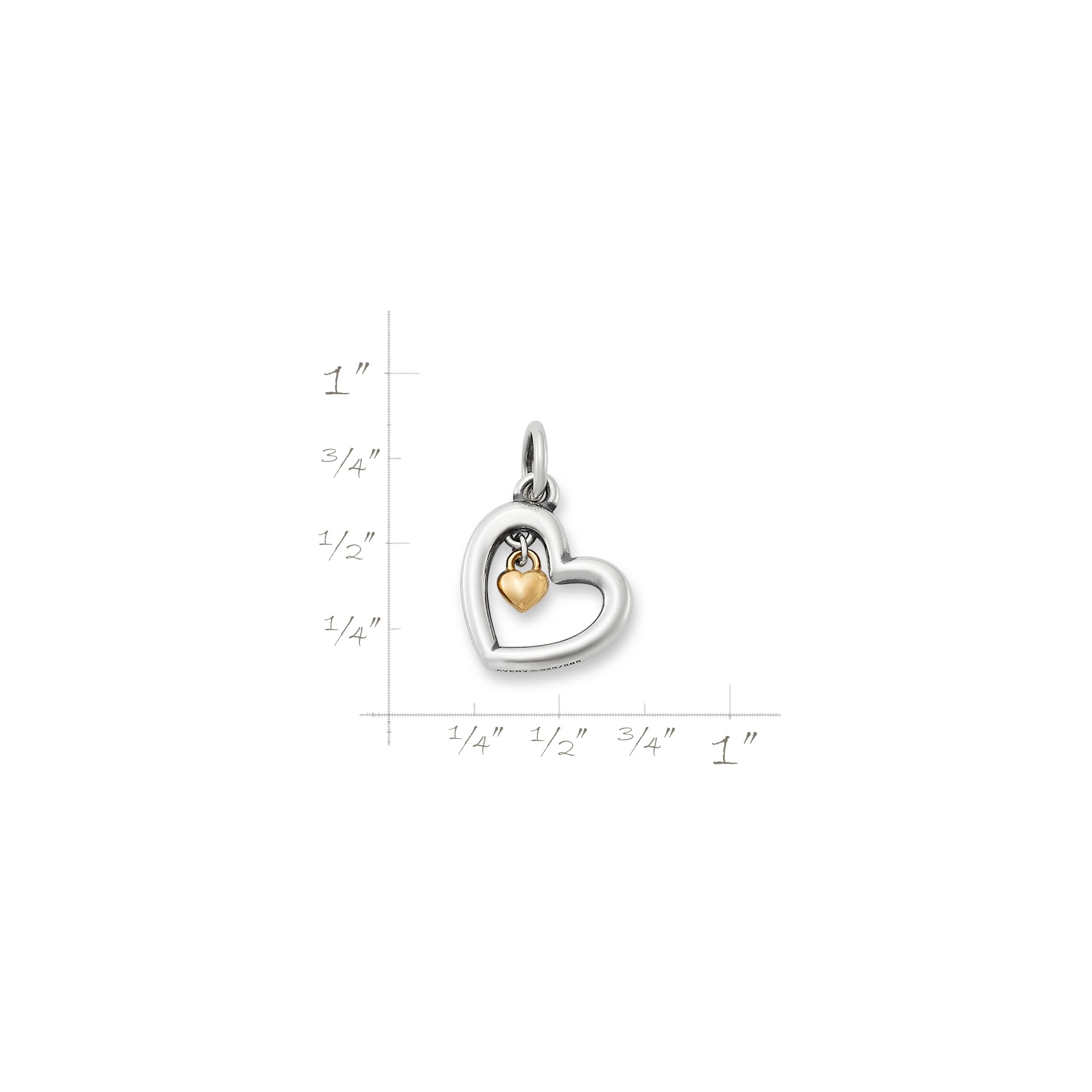 Petite Heart of Gold Charm - Image 5