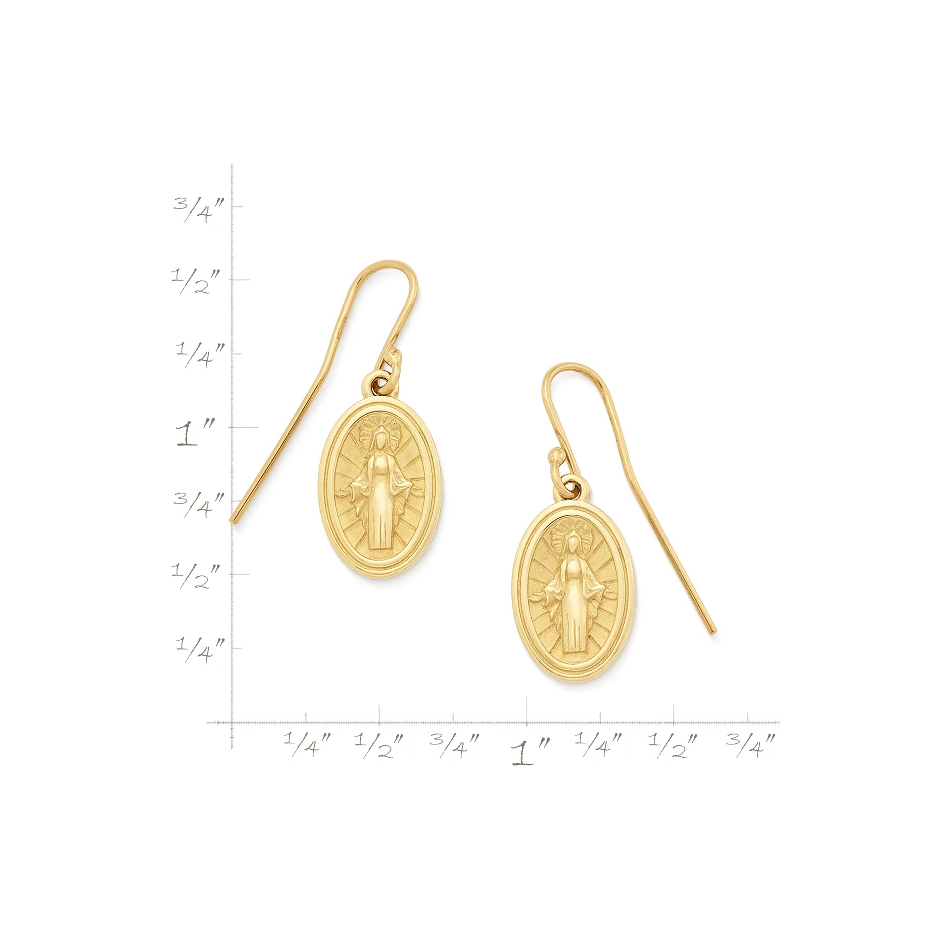 Virgin Mary Dangle EarShop All Rings - Image 5