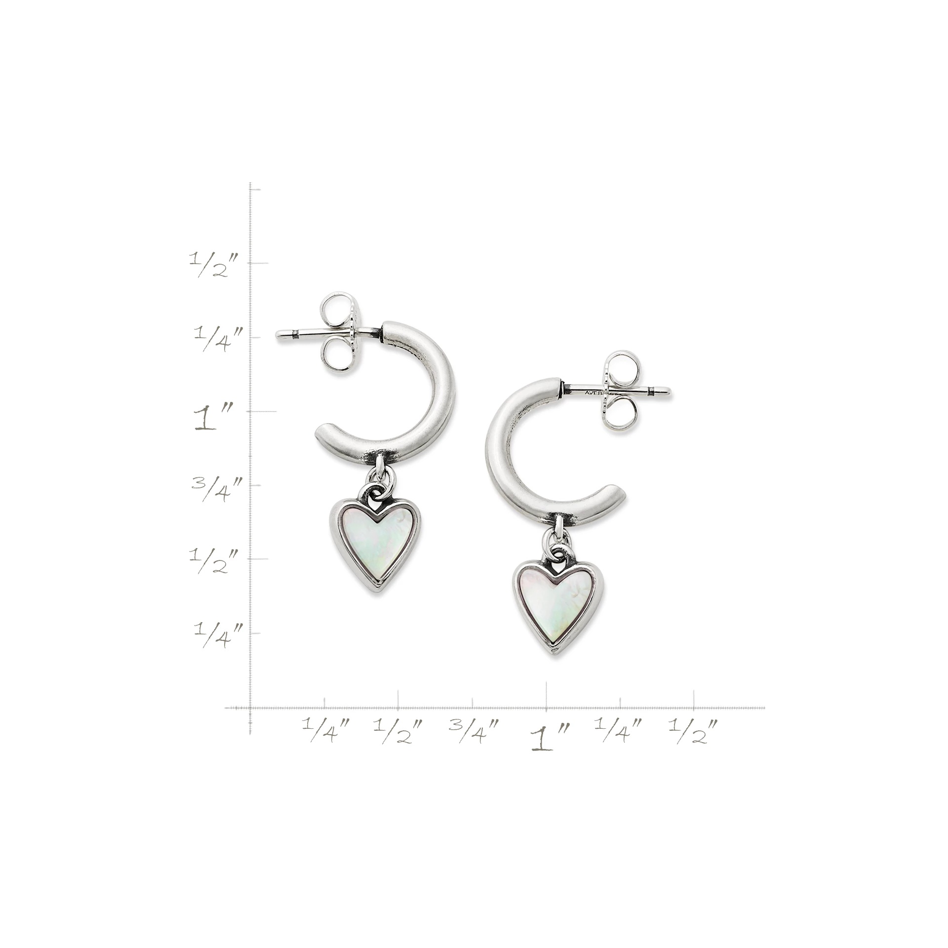 Sweetheart Gemstone Hoop Dangle EarShop All Rings - Image 6