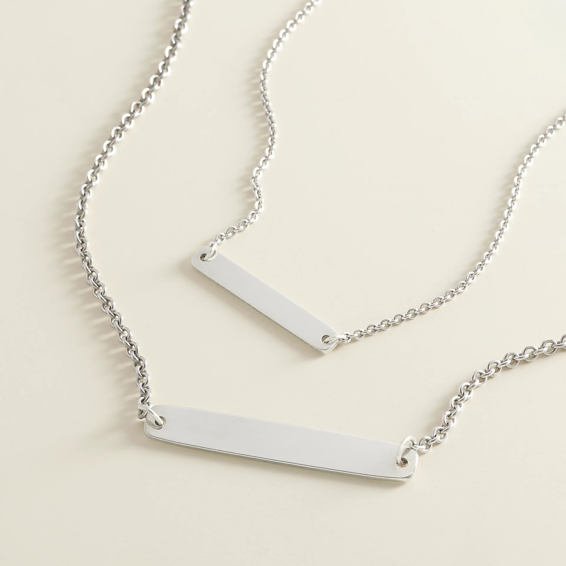 Petite Engravable Horizon Necklace - Image 3
