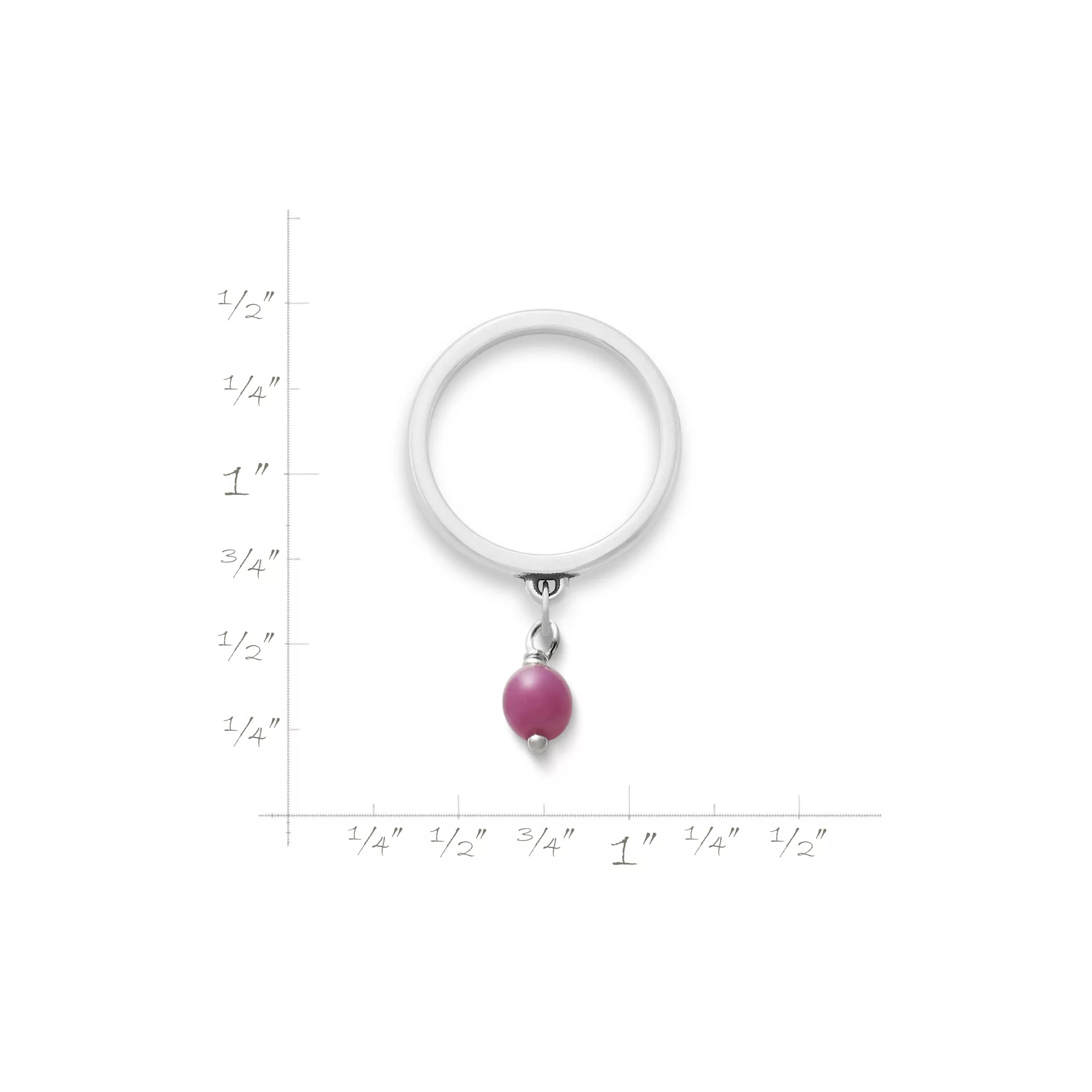 Glass Enhancer Bead Dangle Ring - Image 2