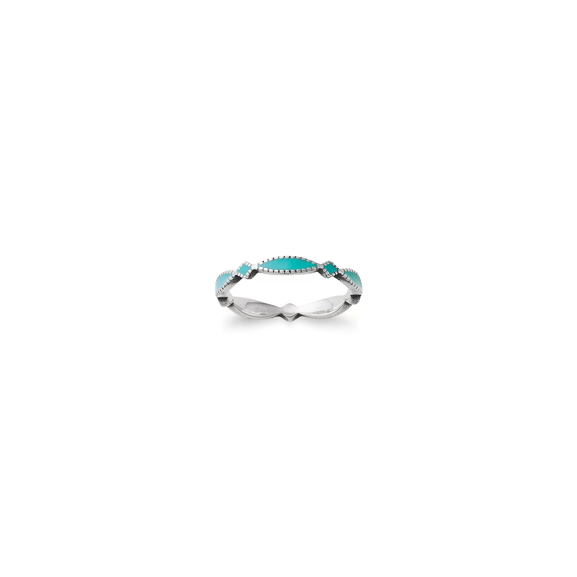 Enamel Cordoba Stacker Ring