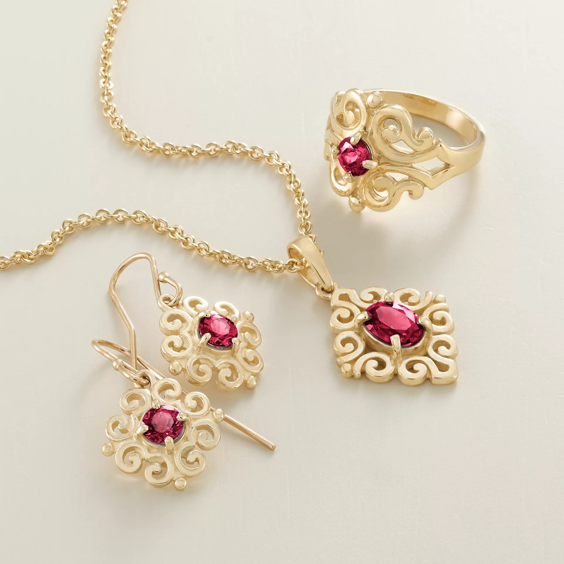 Spanish Lace Birthstone Dangle EarShop All Rings - Image 2