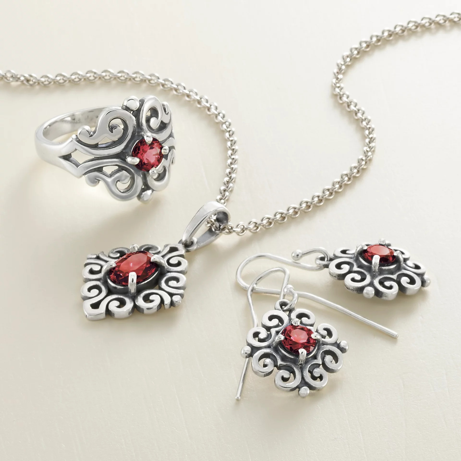 Spanish Lace Birthstone Pendant - Image 2