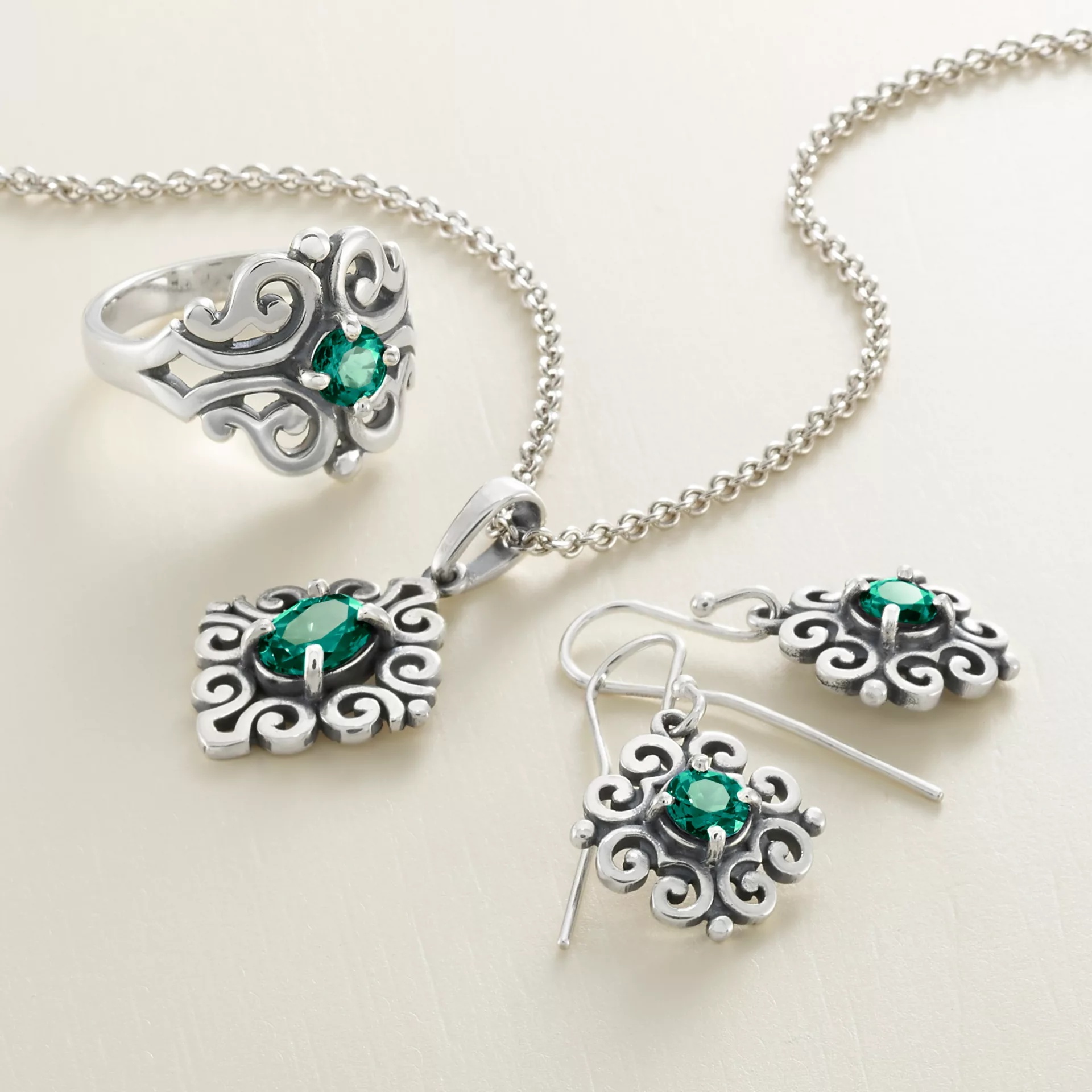 Spanish Lace Birthstone Dangle EarShop All Rings - Image 2