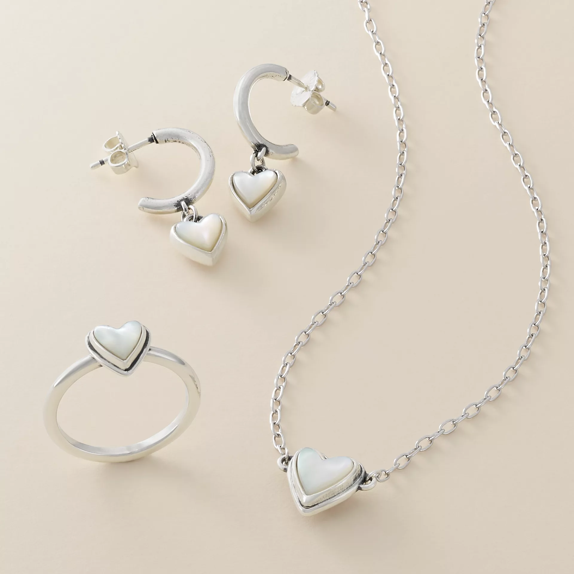 Sweetheart Gemstone Hoop Dangle EarShop All Rings - Image 4